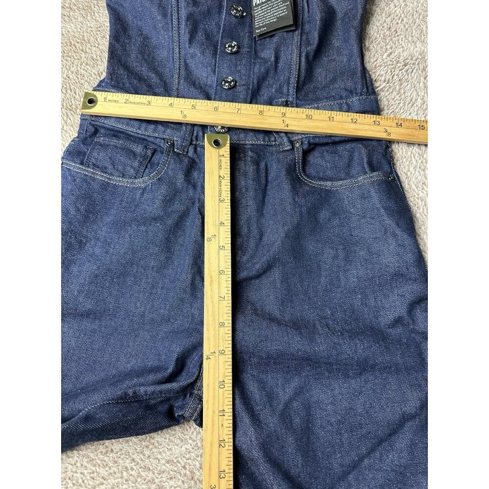 Paige Sansa Denim Strapless Jumpsuit Sz 2 NEW Retails $329 - Picture 9 of 16